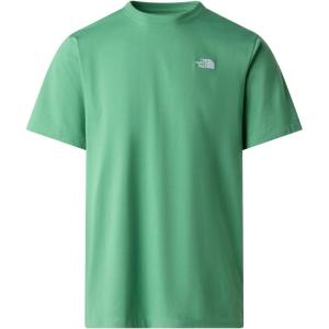 THE NORTH FACE Men’s Evolution Simple Dome Short-sleeve Tee (Standard & Big Size) | Cotton Shirt With the Classic Logo(Dimmed Algae)