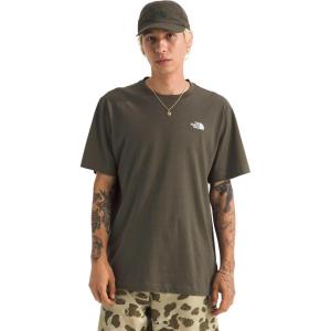 THE NORTH FACE Men’s Evolution Simple Dome Short-sleeve Tee (Standard & Big Size) | Cotton Shirt With the Classic Logo(New Taupe Green)