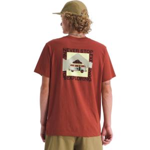The North Face Men’s Escape The City Short-Sleeve Tee – Casual Stylish Graphic T-Shirt, Regular Fit, Soft Cotton Fabric(Iron Clay)