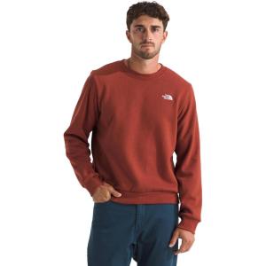 The North Face Men’s Evolution Simple Dome Crew – Ribbed Collar & Hem, Classic Logo(Iron Clay)