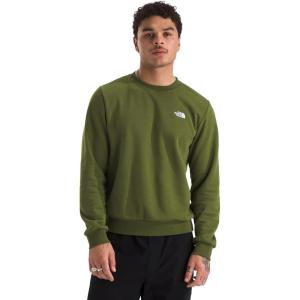 The North Face Men’s Evolution Simple Dome Crew – Ribbed Collar & Hem, Classic Logo(Woodland Green)