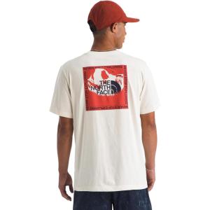 The North Face Men’s Stay Exploring Short-Sleeve Tee – Casual Graphic T-Shirt, Regular Fit, Soft Cotton Fabric(White Dune)