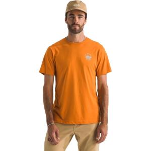 The North Face Men’s Sunrise Escape Regular Short Sleeve Tee – Casual Graphic T-Shirt, Regular Fit, Soft Cotton Fabric(Dust Orange)