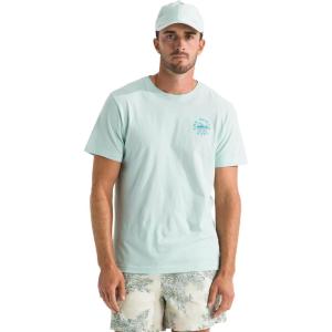 The North Face Men’s Sunrise Escape Regular Short Sleeve Tee – Casual Graphic T-Shirt, Regular Fit, Soft Cotton Fabric(Opal Frost)