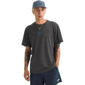The North Face Mens Tri-Blend Logo Play Short-Sleeve Tee – Casual Graphic T-Shirt, Regular Fit, Cotton/Polyester/Tencel(Tnf Black White Heather)