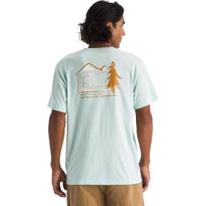 The North Face Mountain Stamps Regular Short Sleeve Tee(Opal Frost)