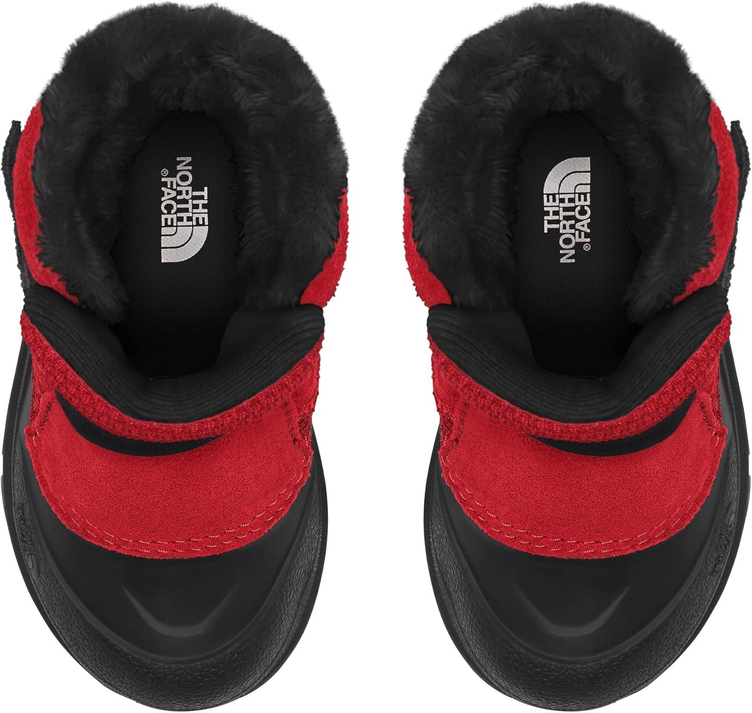 imageTHE NORTH FACE Kids Alpenglow II Insulated Snow Boot Waterproof Construction amp Durable Rubber OutsoleFiery RedTnf Black