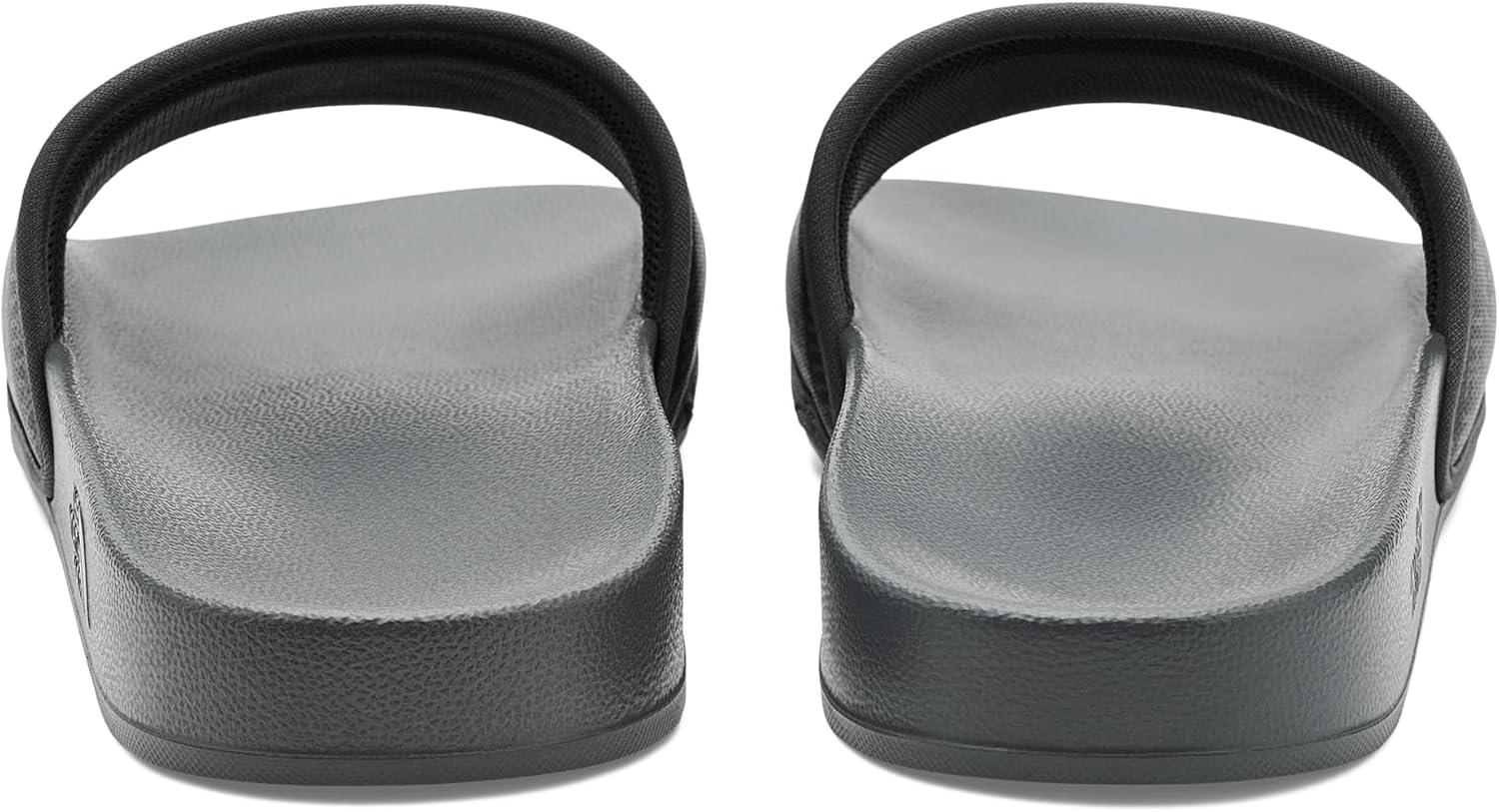 imageTHE NORTH FACE Mens Base Camp Slide III Sandal Highly Cushioned Durable TPU Strap amp Rubber OutsoleLogo Mania PrintAnthracite Grey