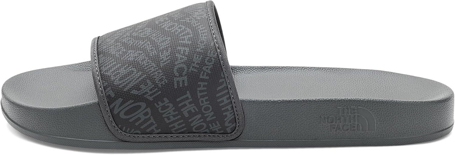 imageTHE NORTH FACE Mens Base Camp Slide III Sandal Highly Cushioned Durable TPU Strap amp Rubber OutsoleLogo Mania PrintAnthracite Grey