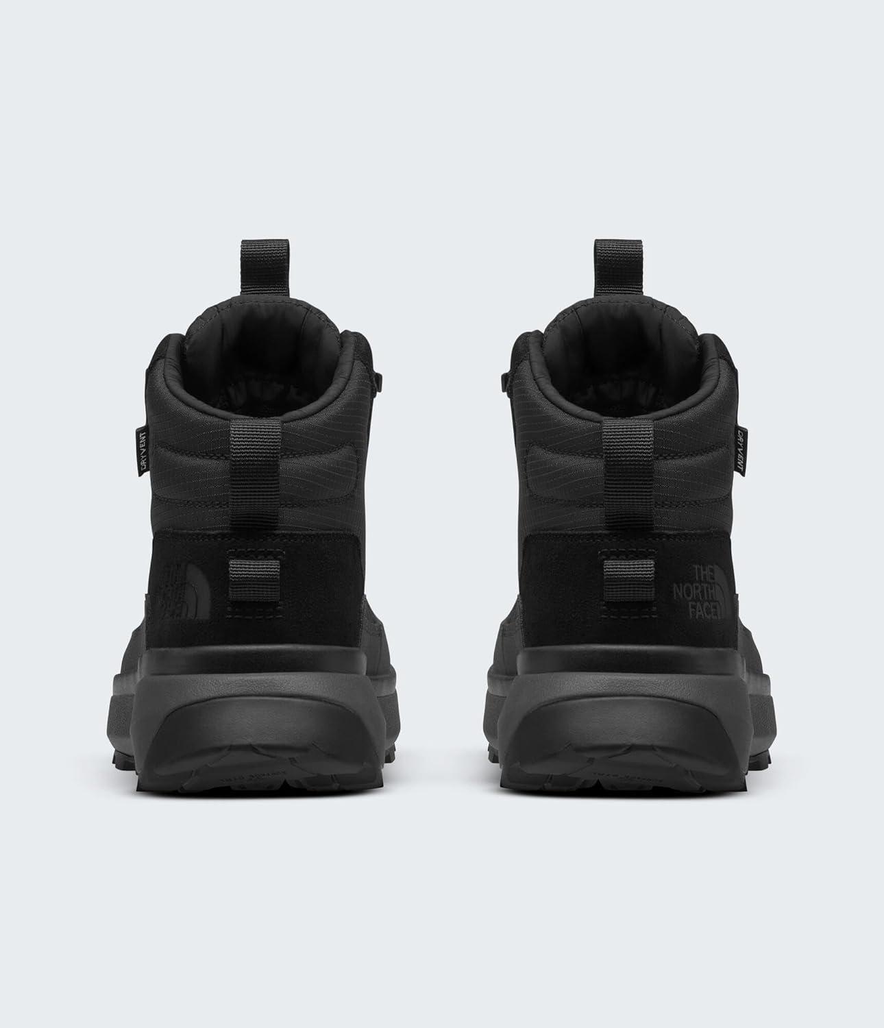 imageTHE NORTH FACE Mens Bergen Mid Waterproof Hiking Boot Insulated Snow Shoe With 45mm LugsTnf BlackAnthracite Grey