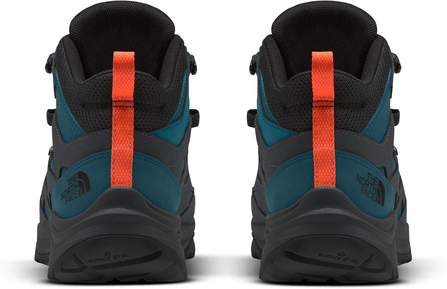 imageTHE NORTH FACE Mens Hedgehog 3 Waterproof Hiking Boot Ripstop Leather Upper Rubber OutsoleAsphalt GreyBlue Moss