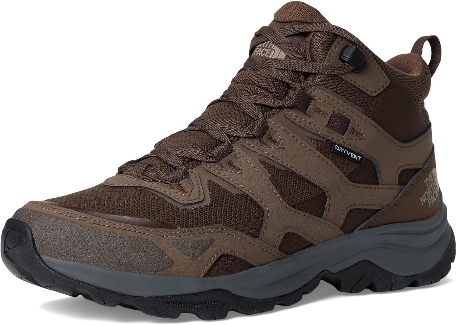 imageTHE NORTH FACE Mens Hedgehog 3 Waterproof Hiking Boot Ripstop Leather Upper Rubber OutsoleSmokey BrownDemitasse Brown