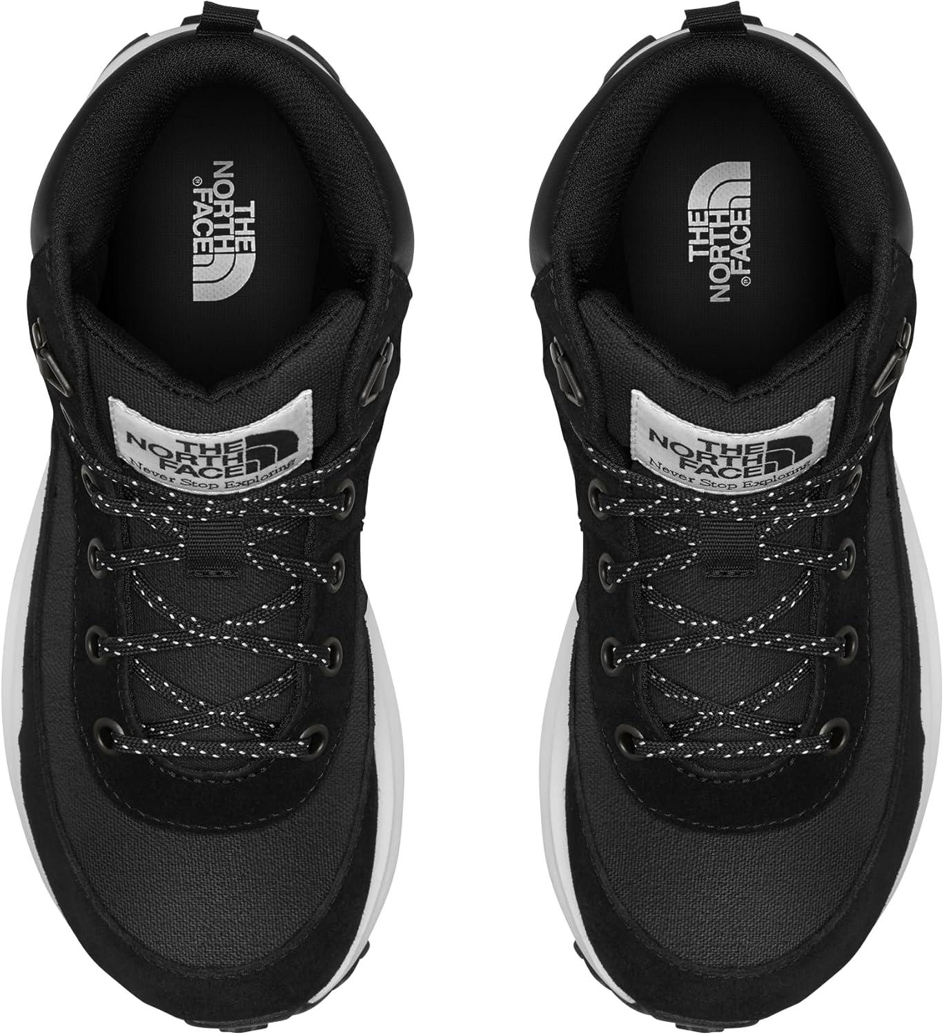 imageThe North FACE UnisexChild BacktoBerkeley Iv Hiking Boot NonMarking Rubber Outsole Padded Ankle GuardTnf BlackTnf White