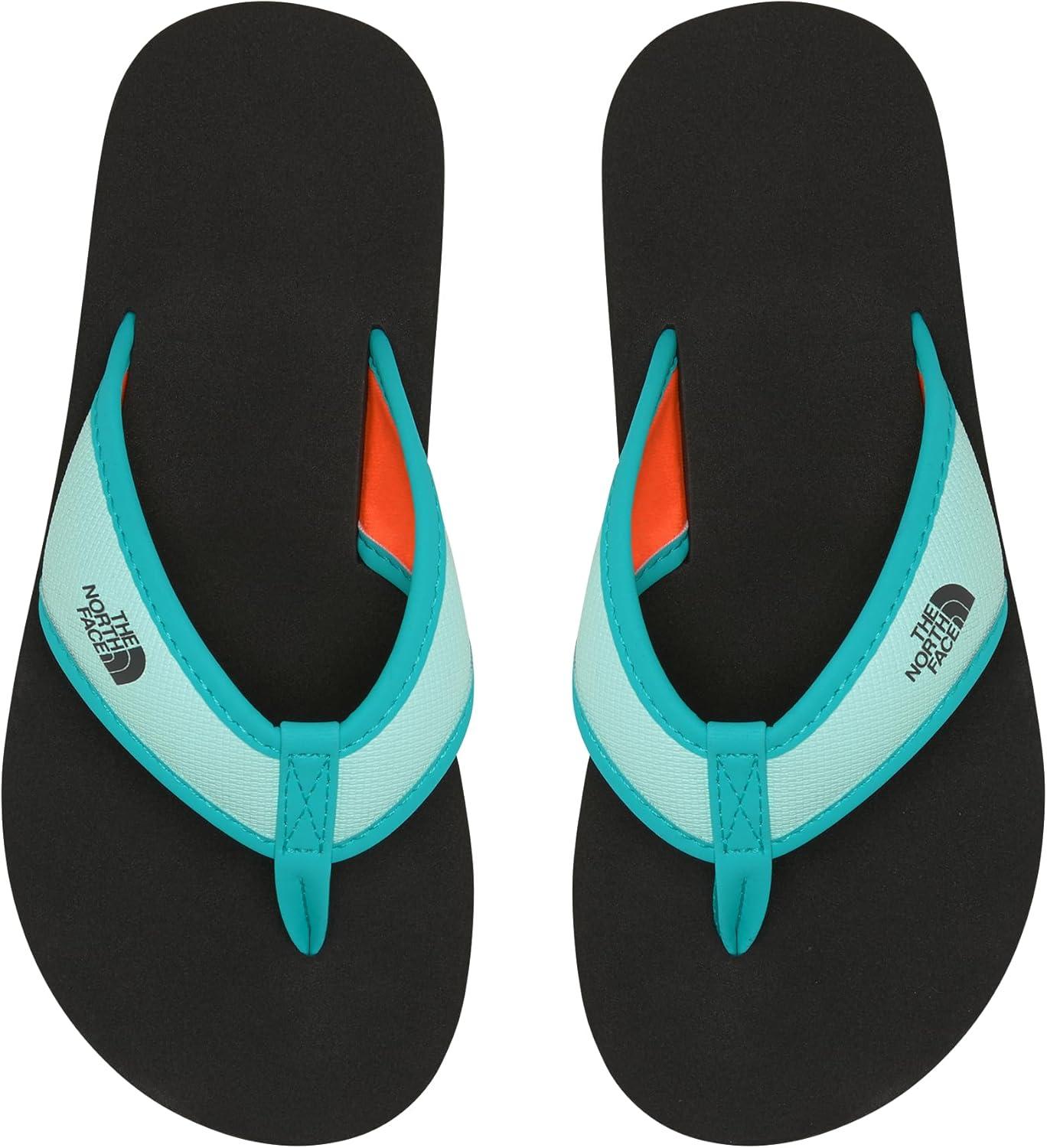 imageThe North Face Kids Base Camp FlipFlop ToddlerLittle KidBig KidGeyser AquaTnf Black