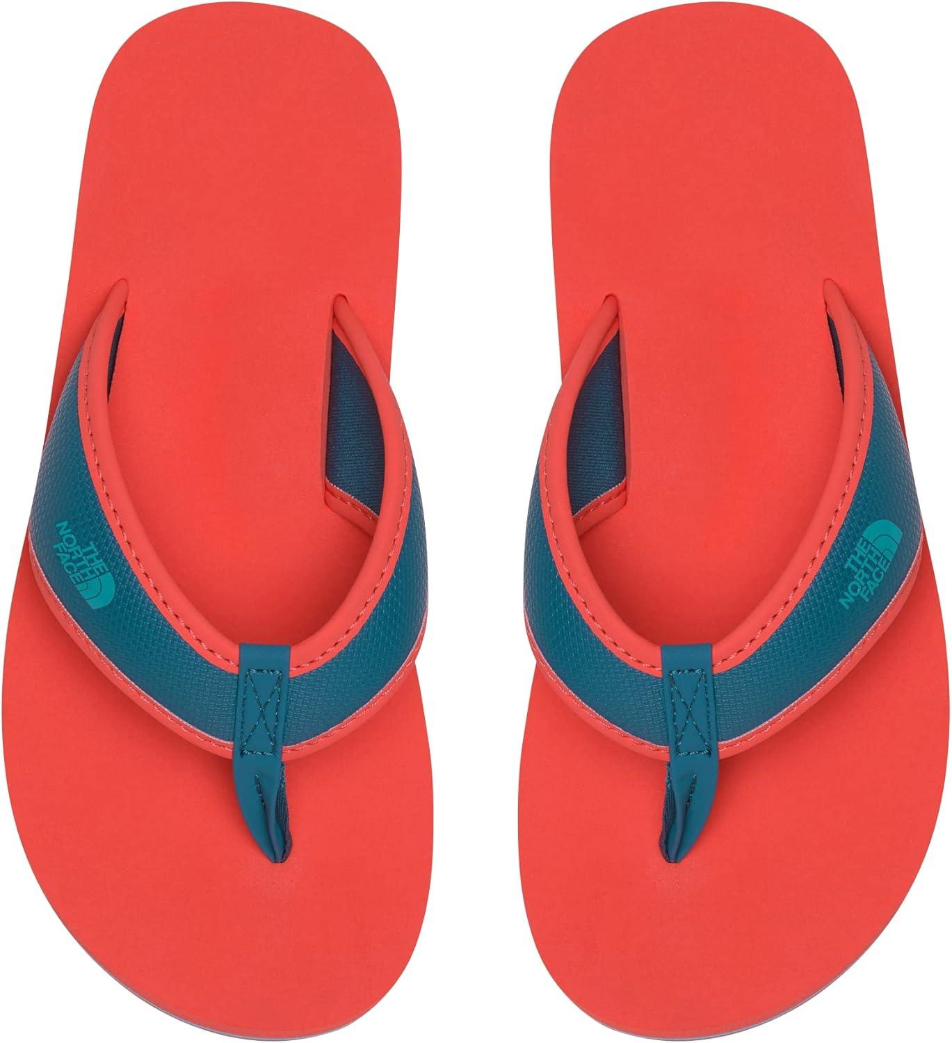 imageThe North Face Kids Base Camp FlipFlop ToddlerLittle KidBig KidRetro OrangeCoral Blue