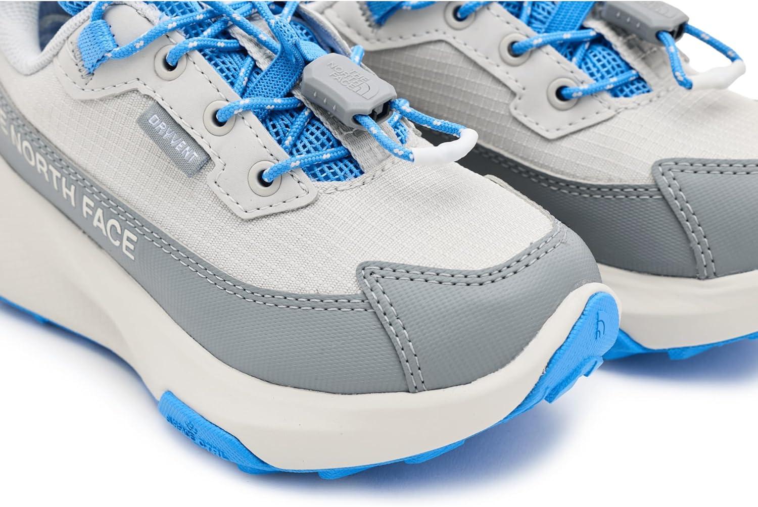 imageThe North Face Kids Fastpack II Hiker Waterproof Hiking Shoe Cushioned Rubber Sole Abrasion ResistantGlacier GrayMarina Blue