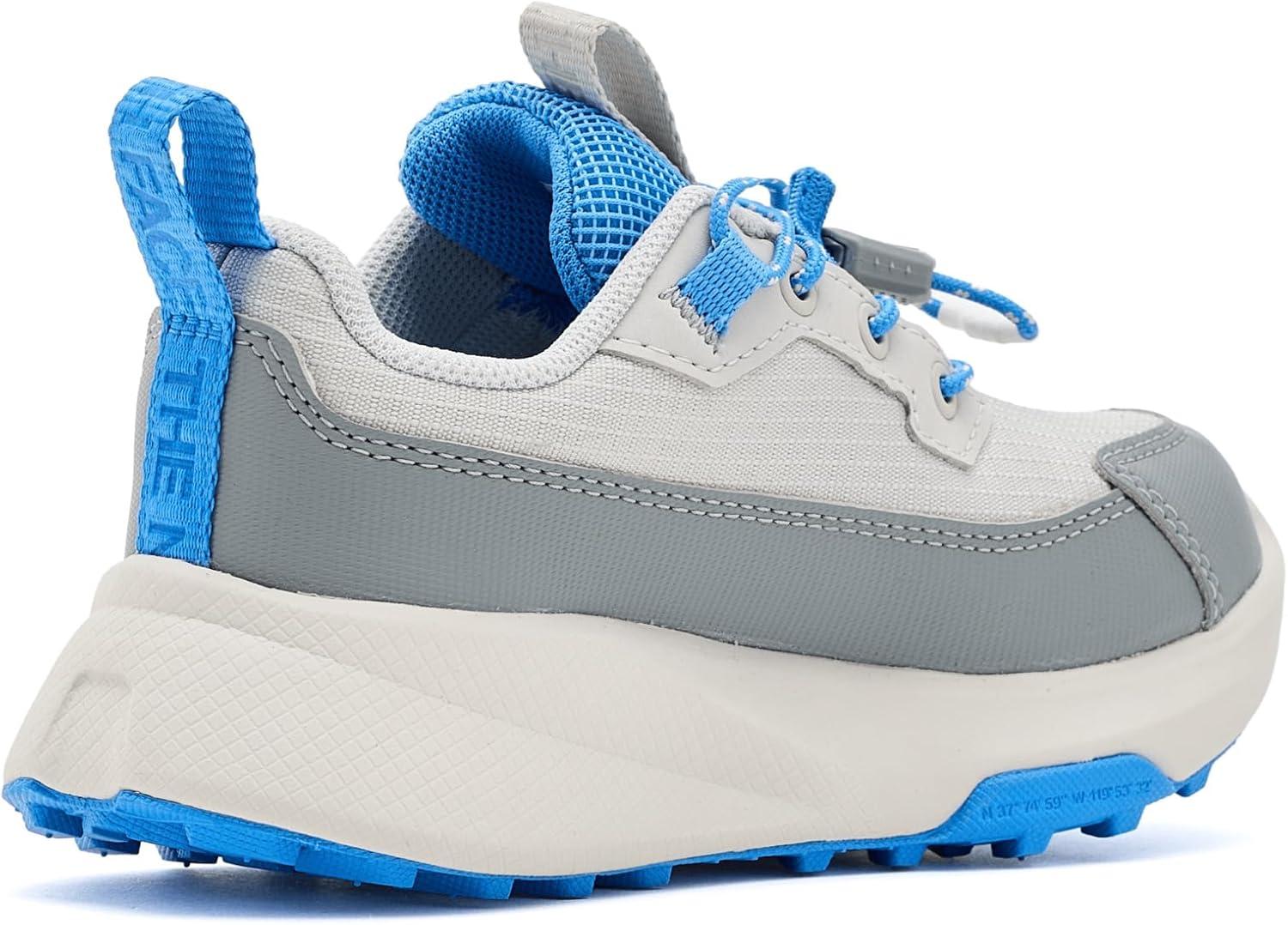 imageThe North Face Kids Fastpack II Hiker Waterproof Hiking Shoe Cushioned Rubber Sole Abrasion ResistantGlacier GrayMarina Blue