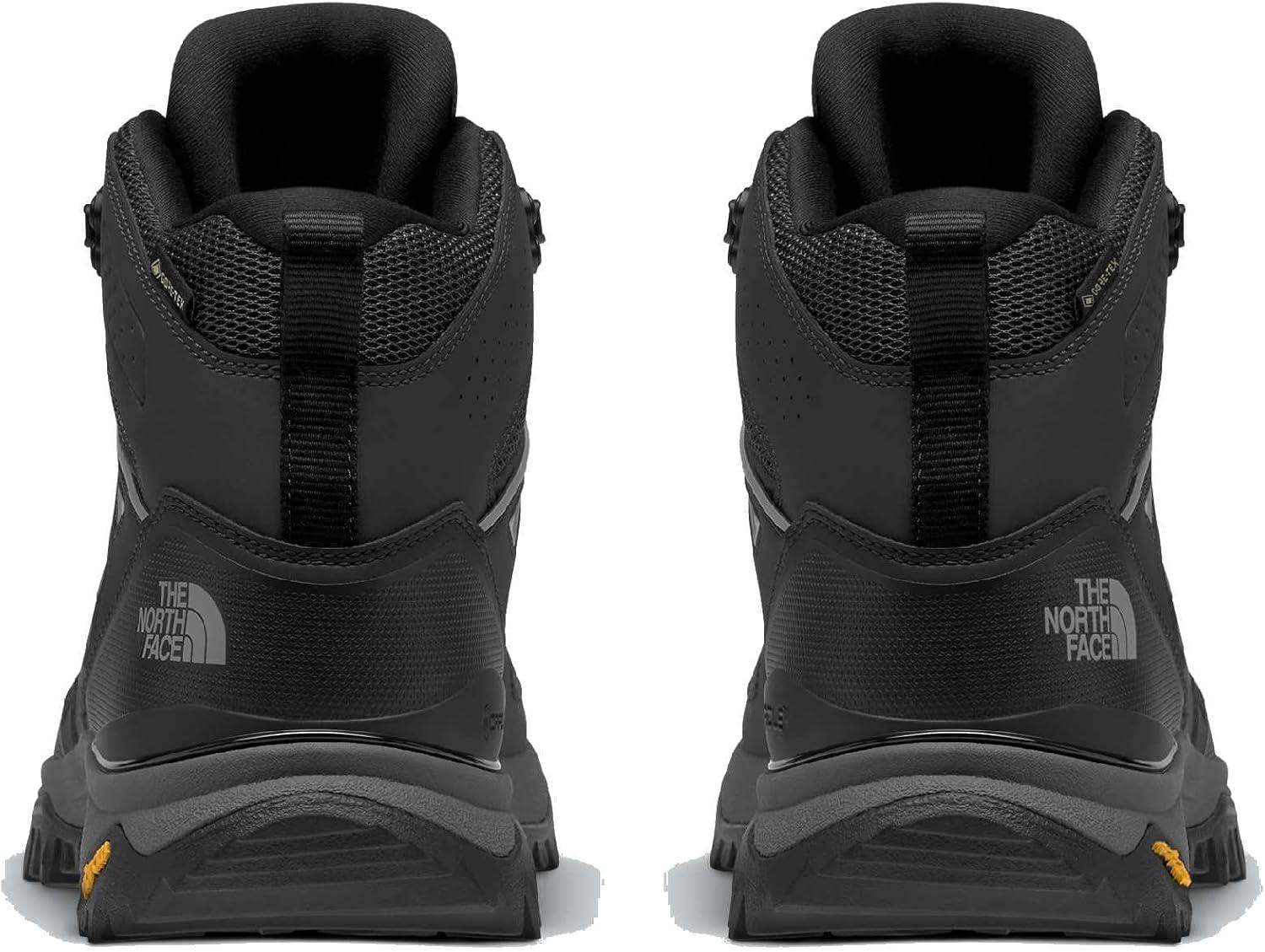 imageThe North Face Mens Hedgehog Mid Goretex Hiking Shoe Waterproof Cushioned amp Rubber OutsoleTnf BlackAsphalt Grey