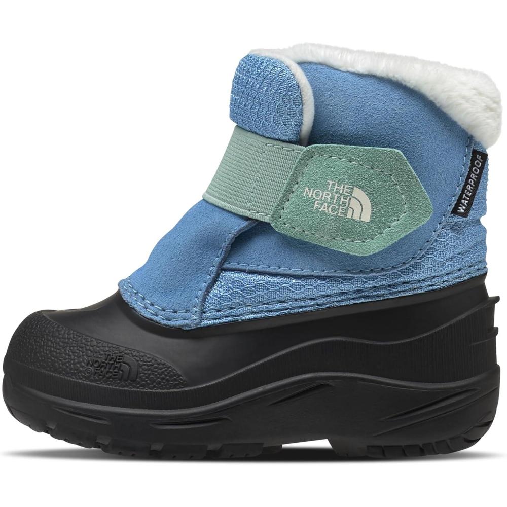 imageTHE NORTH FACE Kids Alpenglow II Insulated Snow Boot Waterproof Construction amp Durable Rubber OutsoleDark CornflowerMuted Pine