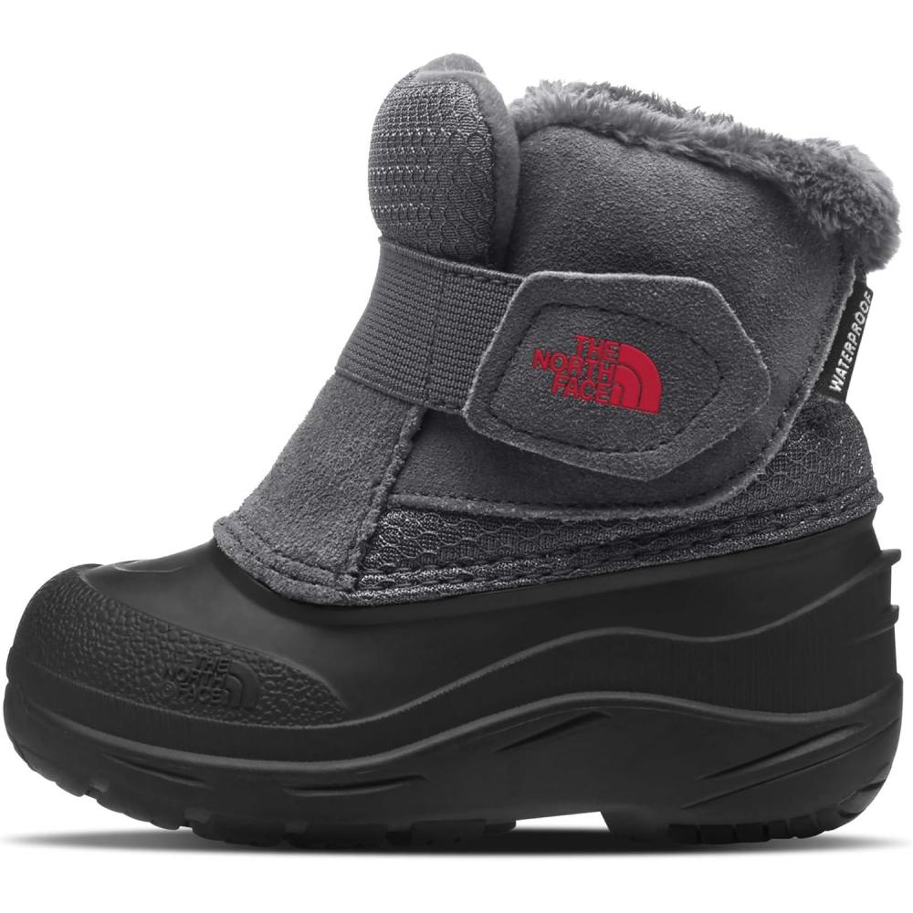 imageTHE NORTH FACE Kids Alpenglow II Insulated Snow Boot Waterproof Construction amp Durable Rubber OutsoleTnf BlackZinc Grey