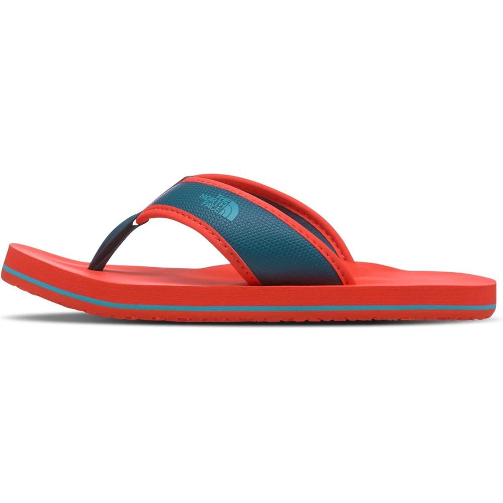 imageThe North Face Kids Base Camp FlipFlop ToddlerLittle KidBig KidRetro OrangeCoral Blue
