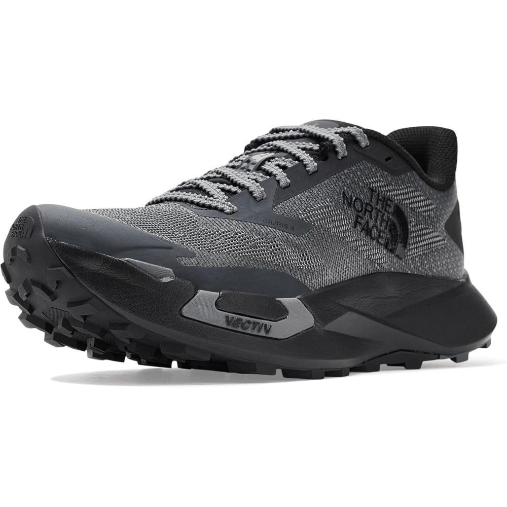 imageThe North Face Mens VECTIV Enduris 4 Trail Running Shoe Cushioned TNF BlackAnthracite Grey 10