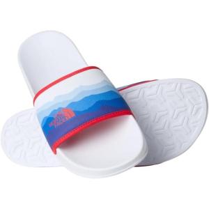 THE NORTH FACE Men’s Base Camp Slide III Sandal | Highly Cushioned, Durable TPU Strap & Rubber Outsole(Sky Scene Print/Tnf White)
