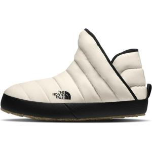 THE NORTH FACE Women’s Thermoball Traction Winter Bootie | Insulated & Water Repellent, Rubber Outsole(Gardenia White/Tnf Black)