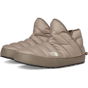 THE NORTH FACE Women’s Thermoball Traction Winter Bootie | Insulated & Water Repellent, Rubber Outsole(Mushroom Grey/Mocha Brown)
