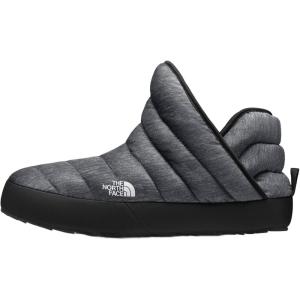 THE NORTH FACE Women’s Thermoball Traction Winter Bootie | Insulated & Water Repellent, Rubber Outsole(Phantom Grey Heather Print/Tnf Black)