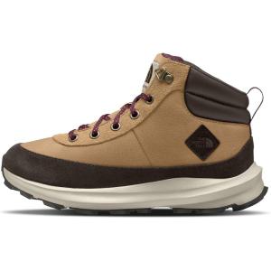 The North FACE Unisex-Child Back-to-Berkeley Iv Hiking Boot | Non-Marking Rubber Outsole, Padded Ankle Guard(Almond Butter/Demitasse Brown)