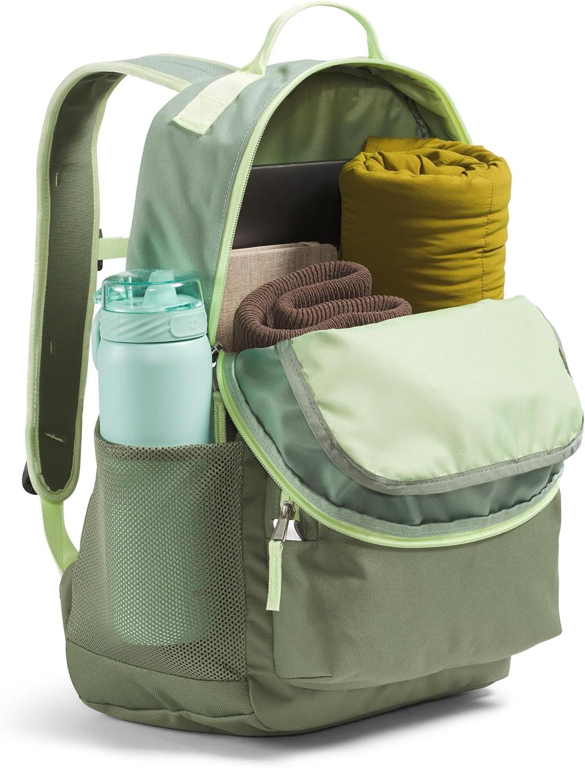 imageThe North Face Teen Chuckwalla Daypack Travel Backpack Laptop Sleeve Reflective Safety Details Adjustable Strap Anthracite GreyTNF Black One SizeSlate MossBark Mist