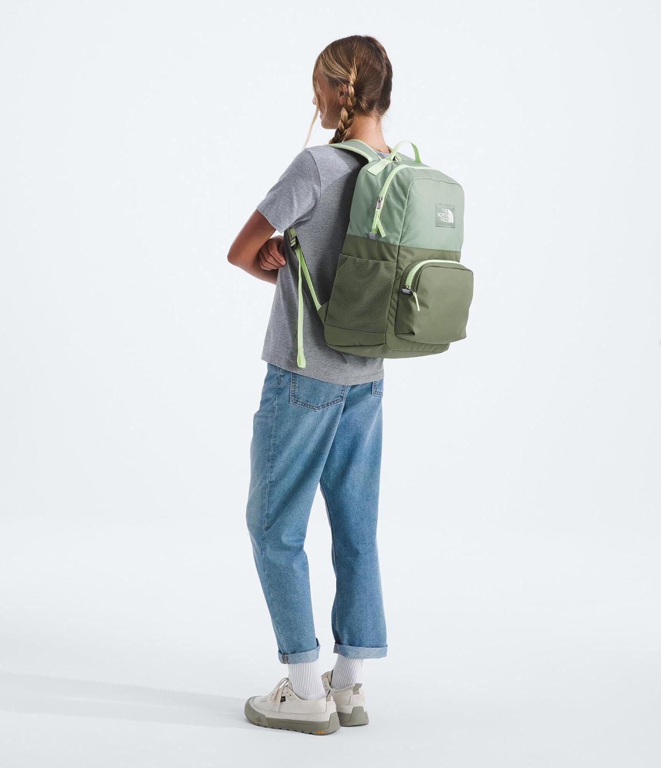 imageThe North Face Teen Chuckwalla Daypack Travel Backpack Laptop Sleeve Reflective Safety Details Adjustable Strap Anthracite GreyTNF Black One SizeSlate MossBark Mist