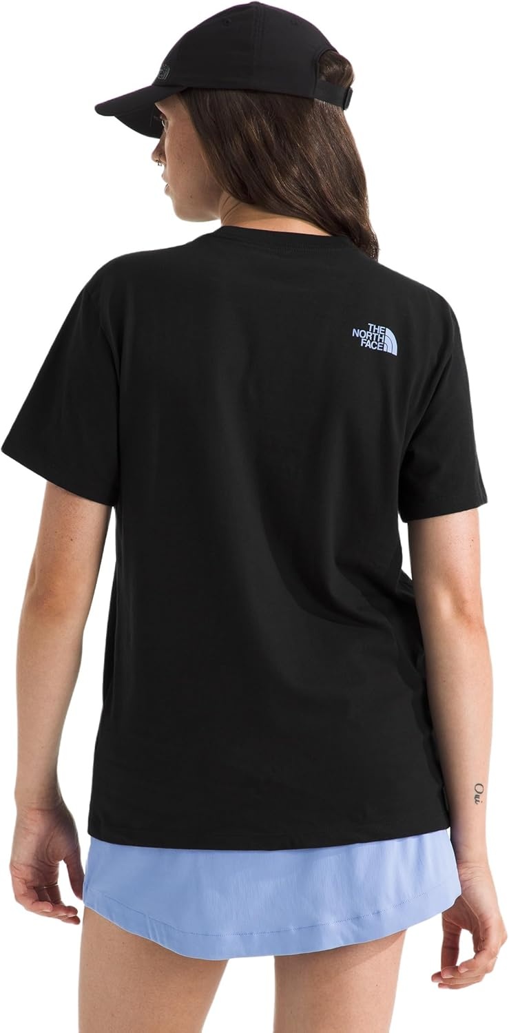 imageThe North Face Womens Wildflower Mountain ShortSleeve Tee Casual Stylish Graphic TShirt Relaxed Fit Cotton FabricTnf Black
