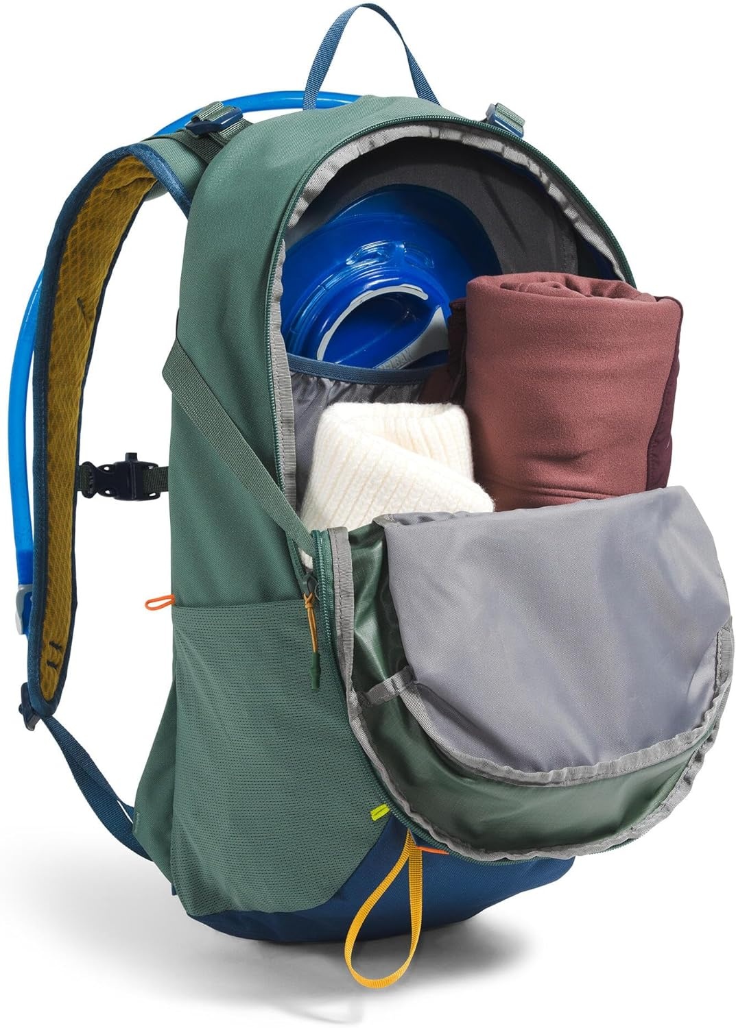 image:imageThe North Face Basin 24 Liter Technical Daypack with Rain Cover Unisex Hiking Pole Attachment Compression Straps Estate BlueTNF Blue One SizeDuck GreenShady Blue