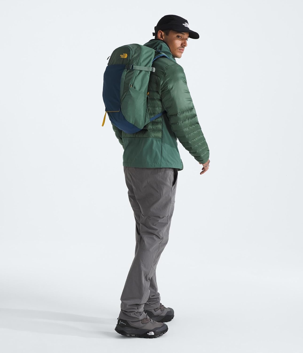 image:imageThe North Face Basin 24 Liter Technical Daypack with Rain Cover Unisex Hiking Pole Attachment Compression Straps Estate BlueTNF Blue One SizeDuck GreenShady Blue