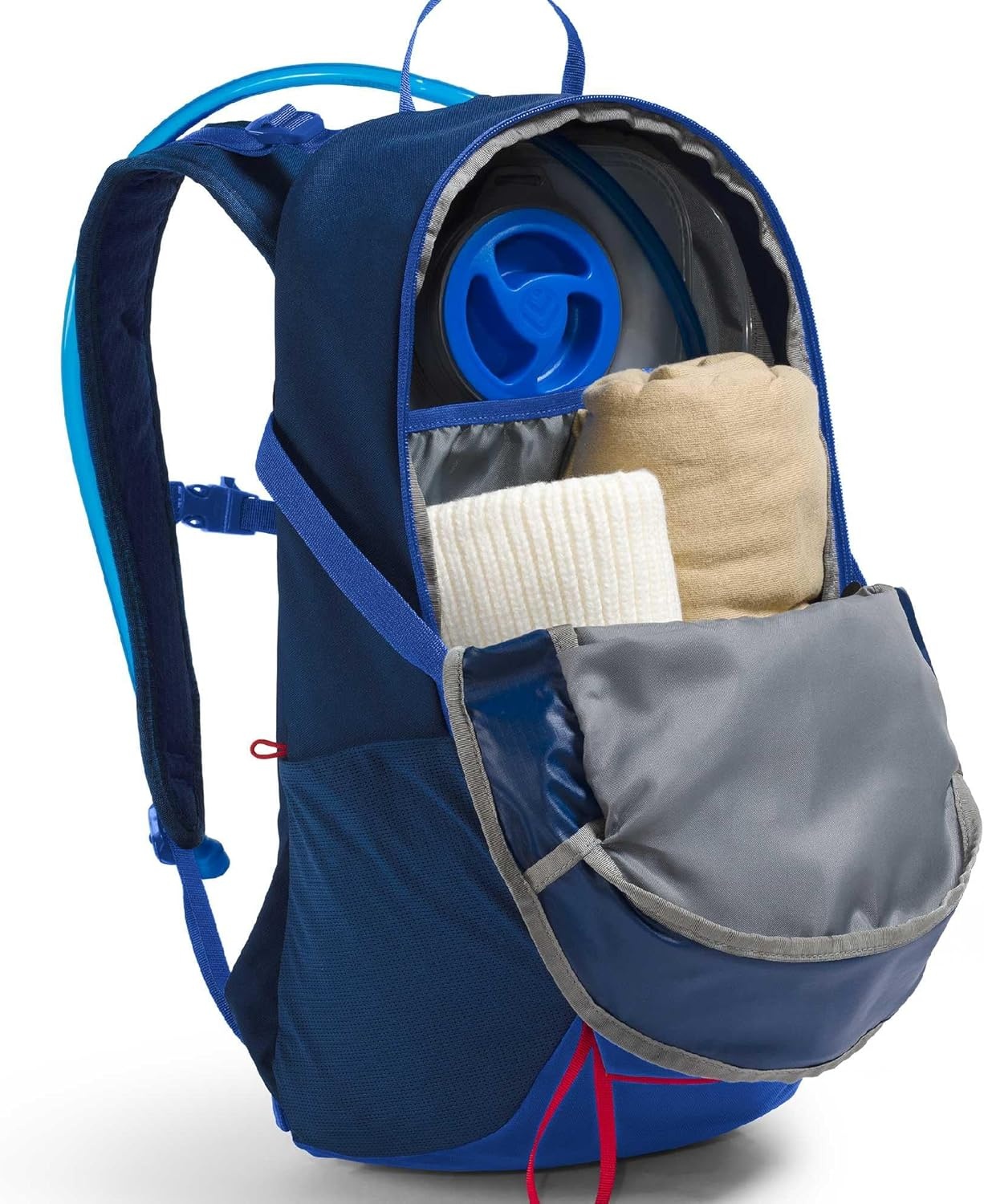 image:imageThe North Face Basin 24 Liter Technical Daypack with Rain Cover Unisex Hiking Pole Attachment Compression Straps Estate BlueTNF Blue One SizeEstate BlueTnf Blue