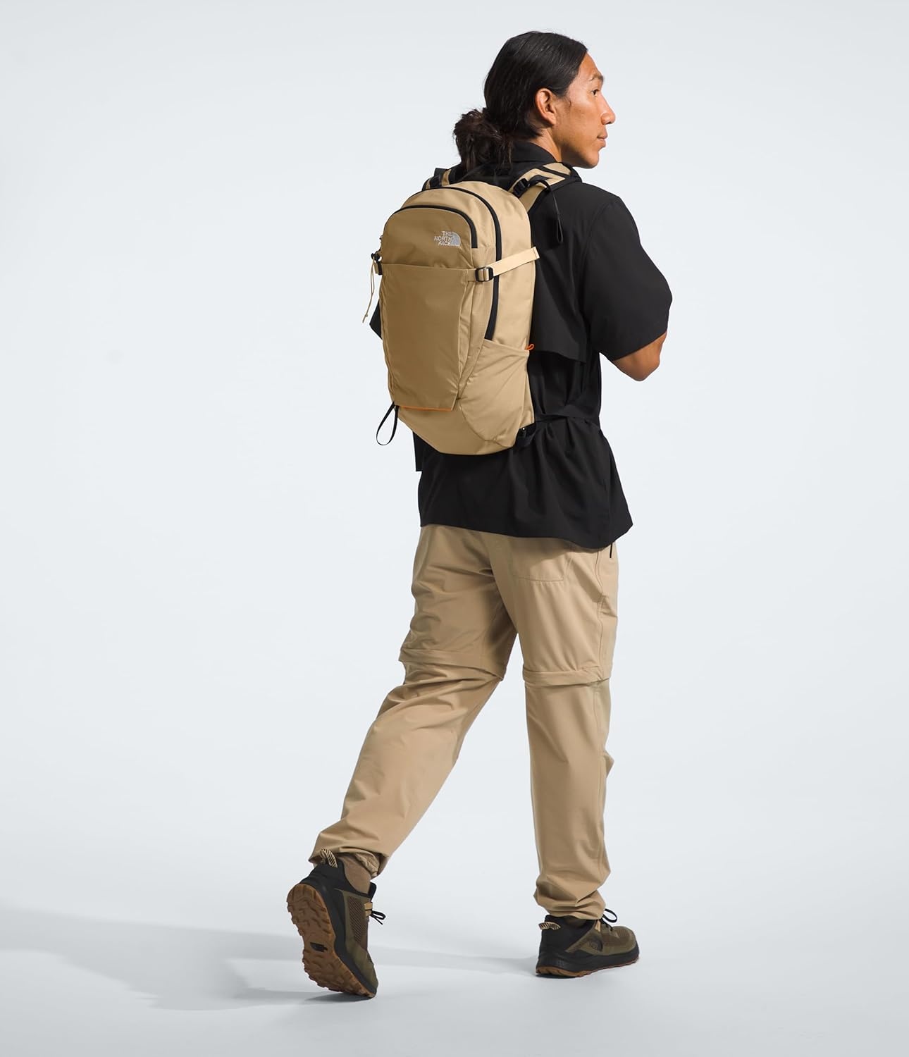 image:imageThe North Face Basin 24 Liter Technical Daypack with Rain Cover Unisex Hiking Pole Attachment Compression Straps Estate BlueTNF Blue One SizeKhaki StoneDesert Rust