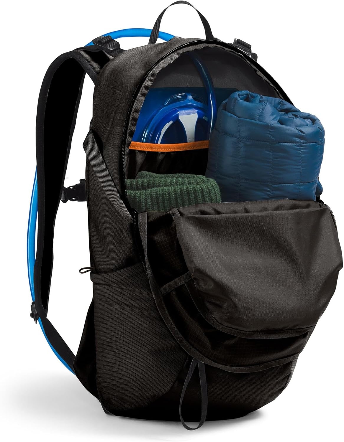 image:imageThe North Face Basin 24 Liter Technical Daypack with Rain Cover Unisex Hiking Pole Attachment Compression Straps Estate BlueTNF Blue One SizeTnf BlackTnf Blacknpf