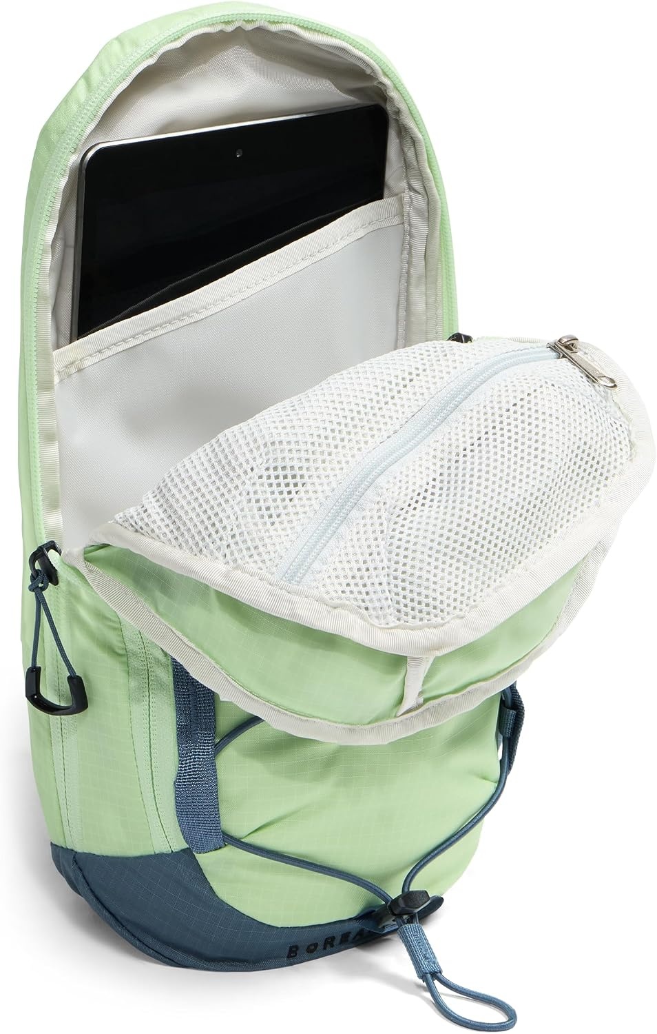 image:imageTHE NORTH FACE Borealis SIing Bag Crossbody Adjustable Strap Water Repellent Finish Multiple Compartments Tablet SleeveCalcified LimeGranite Grey