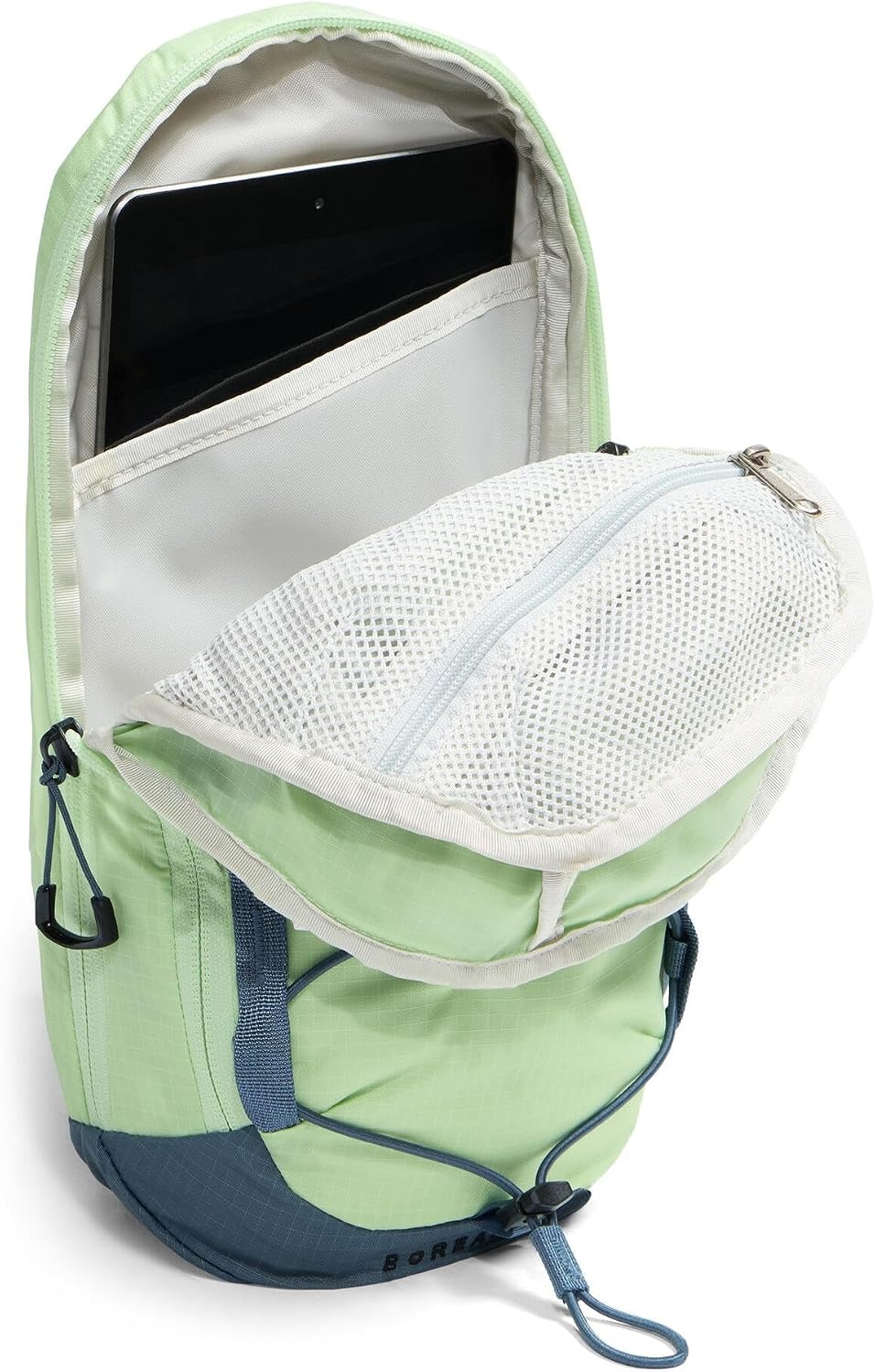 image:imageTHE NORTH FACE Borealis SIing Bag Crossbody Adjustable Strap Water Repellent Finish Multiple Compartments Tablet SleeveCalcified LimeGranite Grey