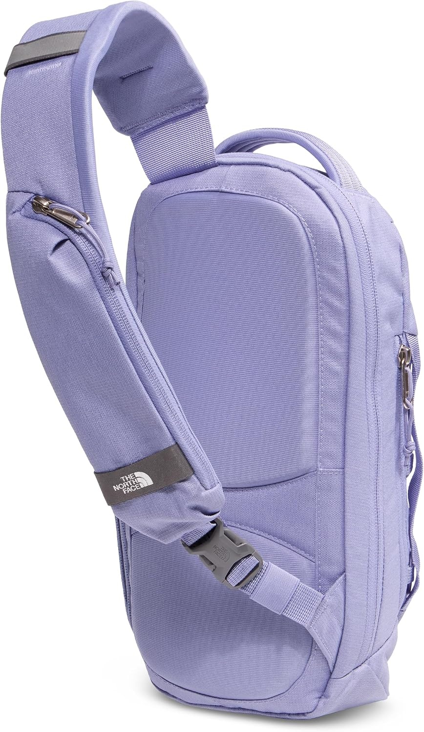 image:imageTHE NORTH FACE Borealis SIing Bag Crossbody Adjustable Strap Water Repellent Finish Multiple Compartments Tablet SleevePale Plum Light HeatherPale Plum