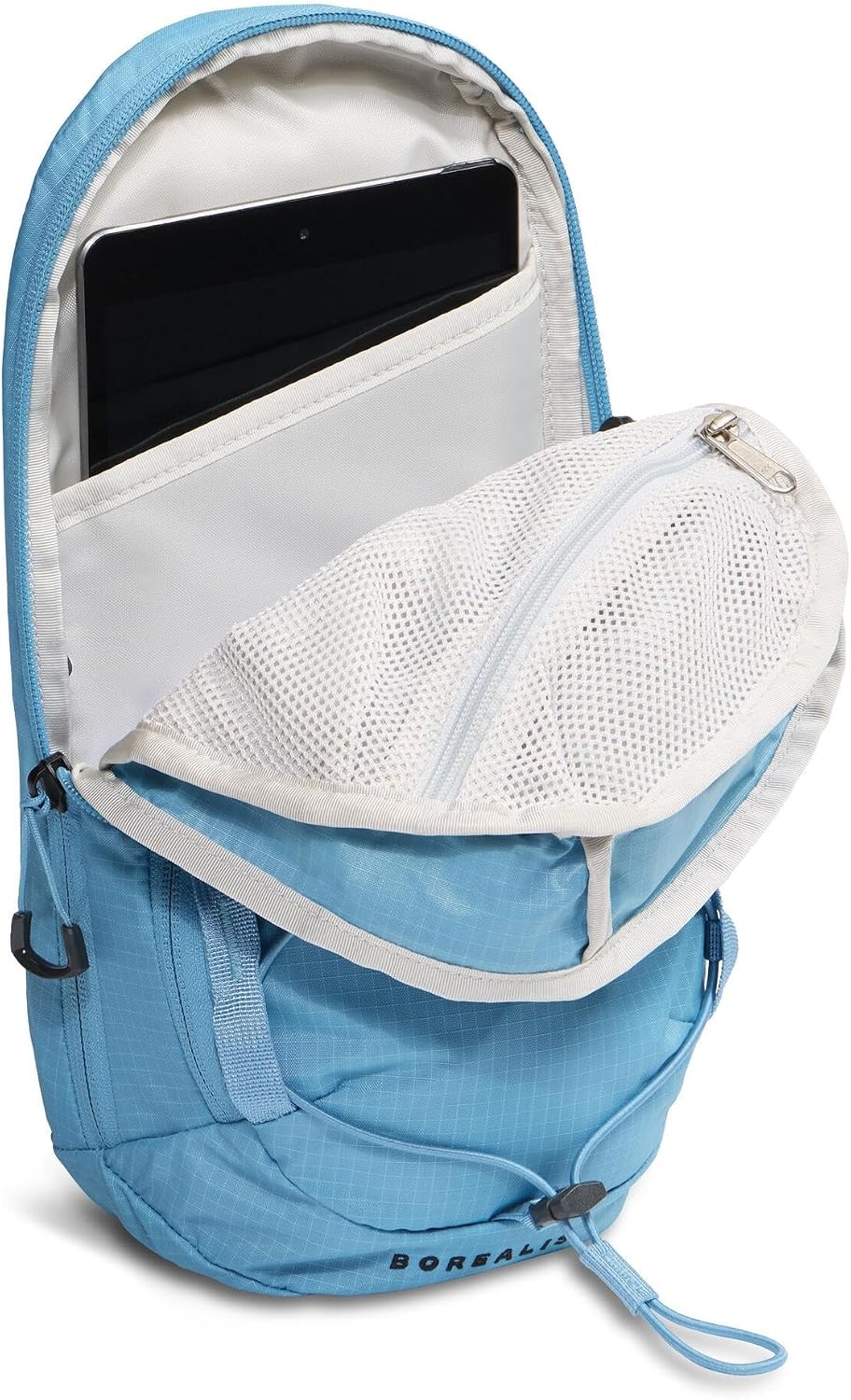 image:imageTHE NORTH FACE Borealis SIing Bag Crossbody Adjustable Strap Water Repellent Finish Multiple Compartments Tablet SleevePale Teal