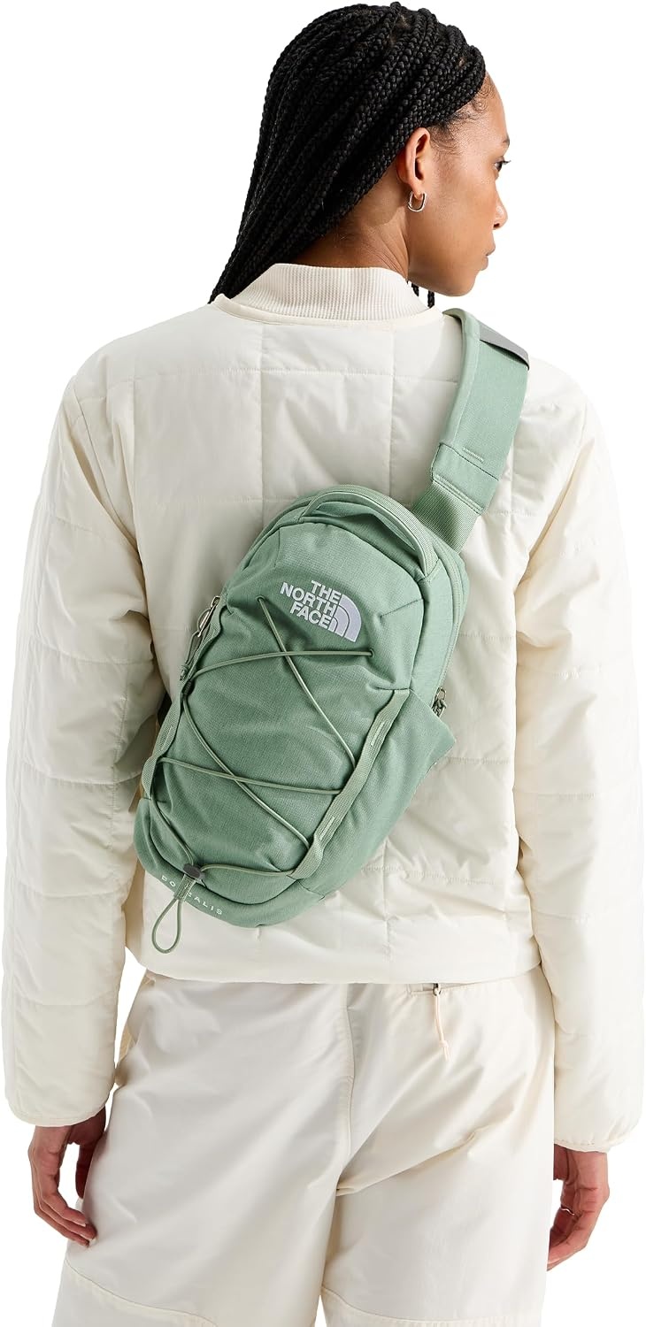 image:imageTHE NORTH FACE Borealis SIing Bag Crossbody Adjustable Strap Water Repellent Finish Multiple Compartments Tablet SleeveSlate Moss Dark HeatherSlate Moss