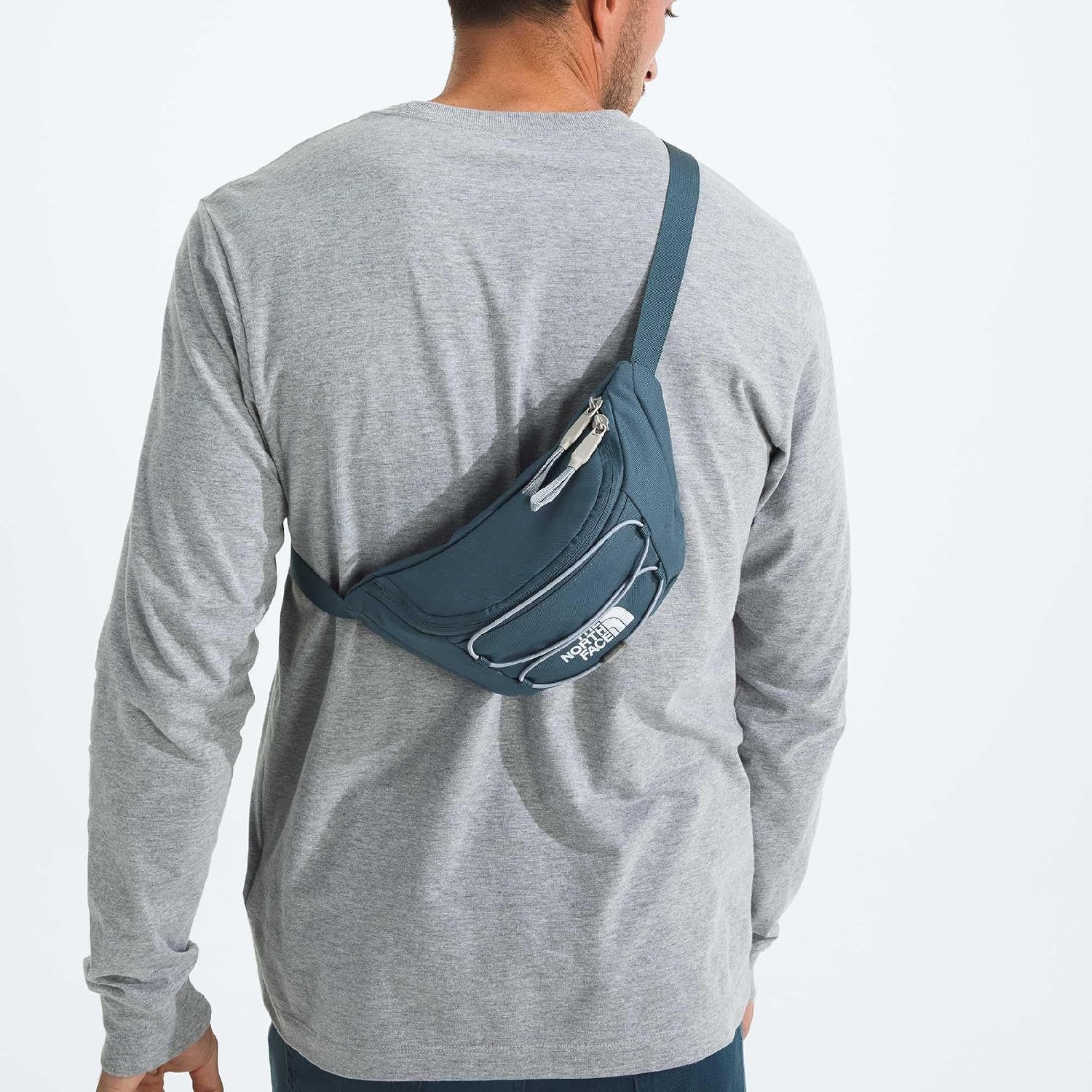 image:imageTHE NORTH FACE Jester Lumbar Pack Fanny Pack With Water Repellent Finish 22 Liters Crossbody Adjustable StrapGranite GreyFrost Grey