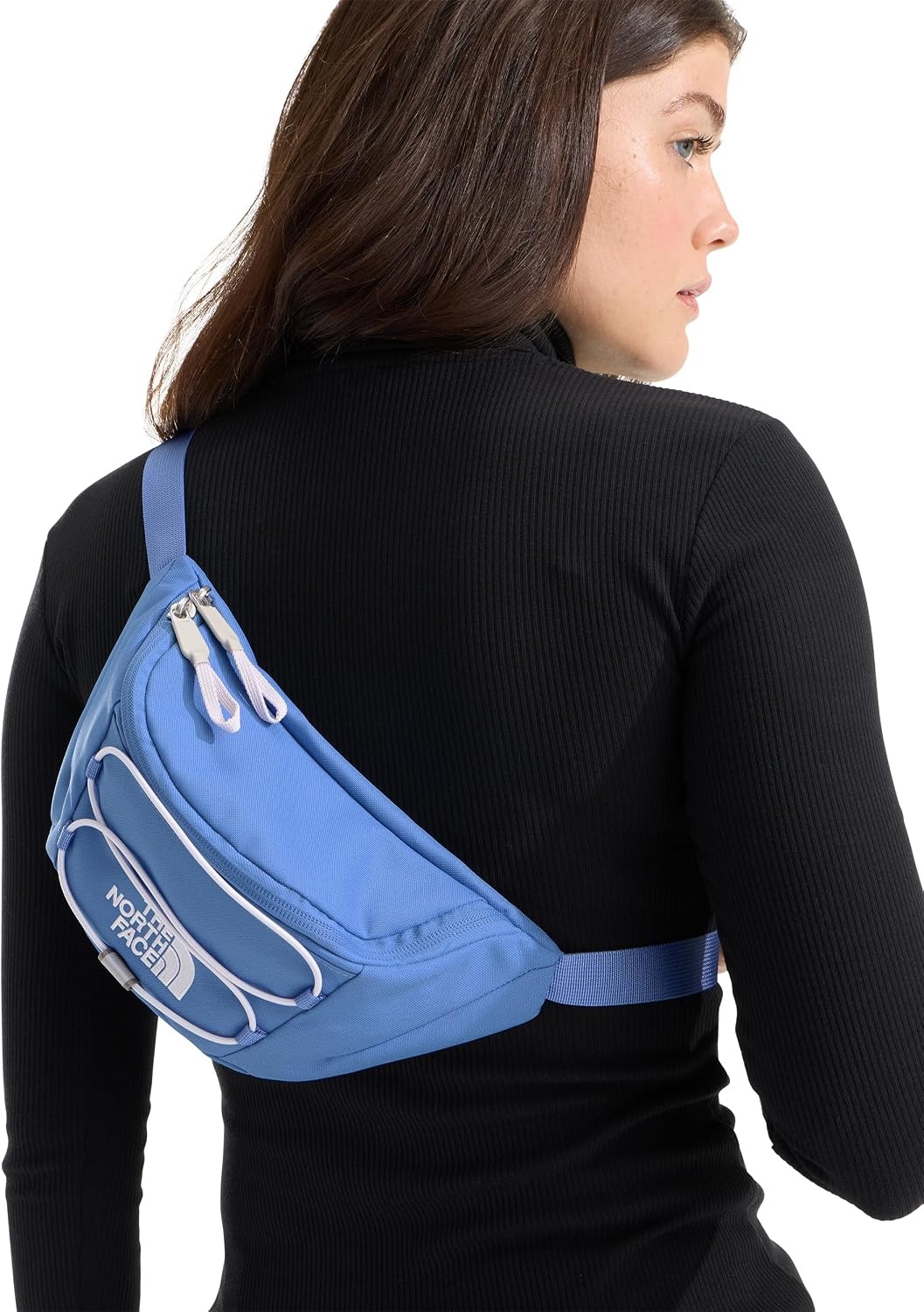 image:imageTHE NORTH FACE Jester Lumbar Pack Fanny Pack With Water Repellent Finish 22 Liters Crossbody Adjustable StrapIndigo WonderIce LilacTNF White