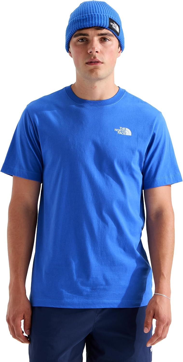 image:imageTHE NORTH FACE Mens Core Box NSE Short Sleeve Tee Branded Tshirt With a Ribbed CollarActive Blue