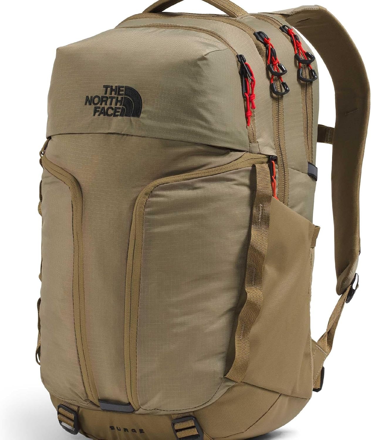 image:imageTHE NORTH FACE Surge Commuter Laptop Backpack Daypack With Water Repellent Finish 16 Laptop Sleeve Reflective DetailsCedarLava Red