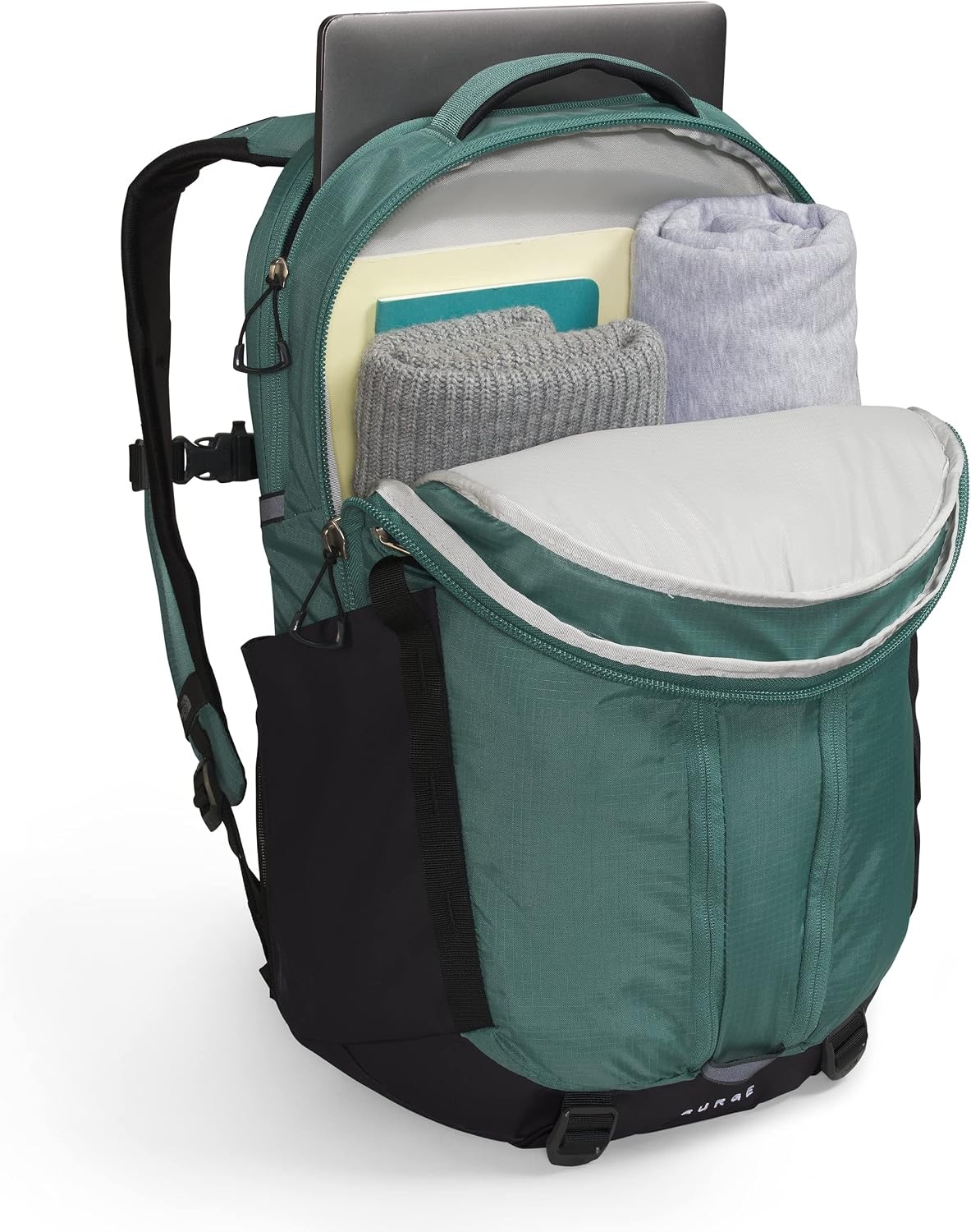 image:imageTHE NORTH FACE Surge Commuter Laptop Backpack Daypack With Water Repellent Finish 16 Laptop Sleeve Reflective DetailsDark SageTnf Black