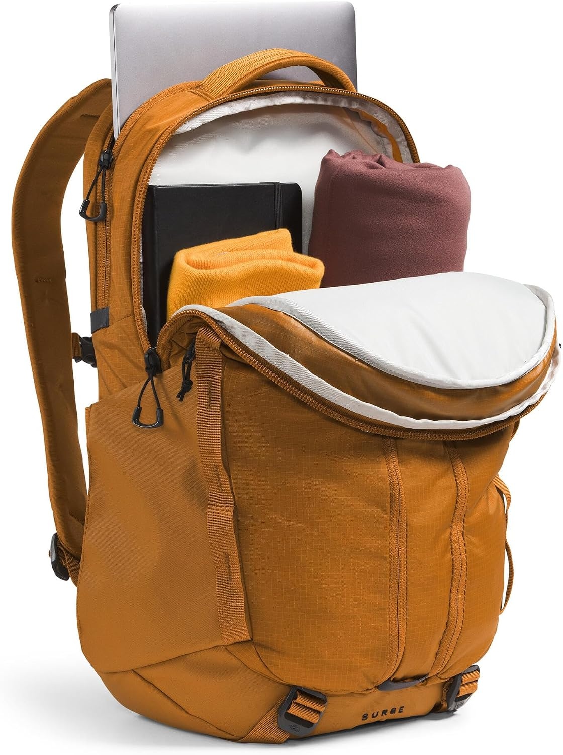 image:imageTHE NORTH FACE Surge Commuter Laptop Backpack Daypack With Water Repellent Finish 16 Laptop Sleeve Reflective DetailsTimber Tan